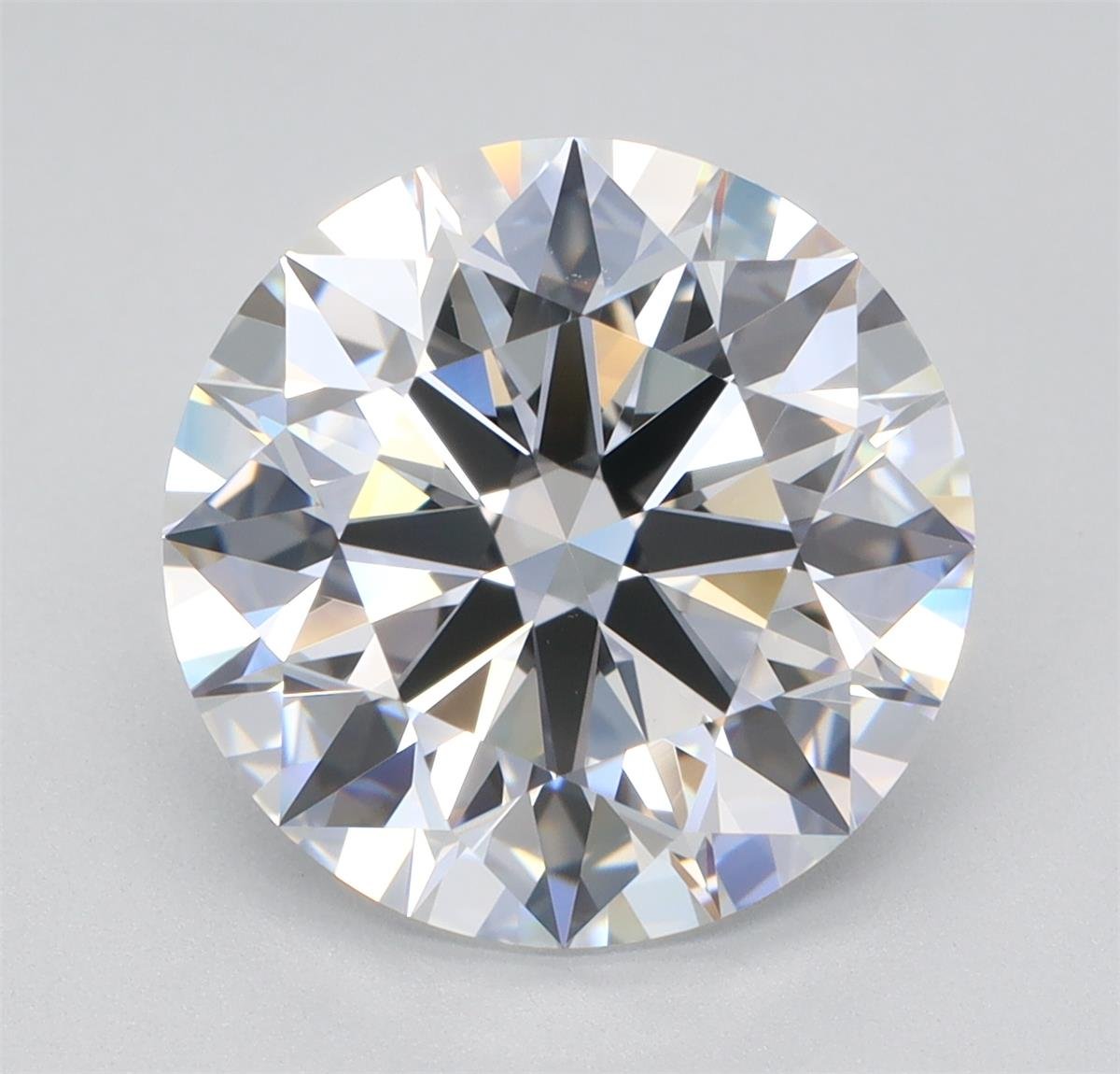 4.37ct D VVS1 Rare Carat Ideal Cut Round Lab Grown Diamond