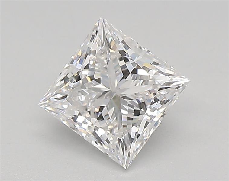 0.89ct E VVS2 Rare Carat Ideal Cut Princess Lab Grown Diamond