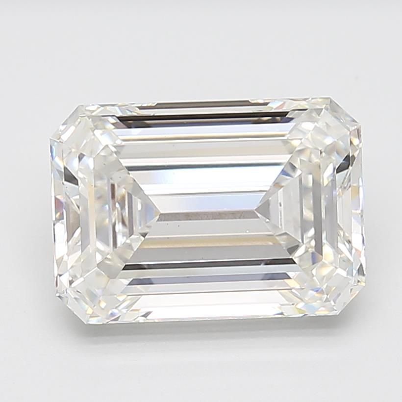 9.01ct F VS1 Rare Carat Ideal Cut Emerald Lab Grown Diamond
