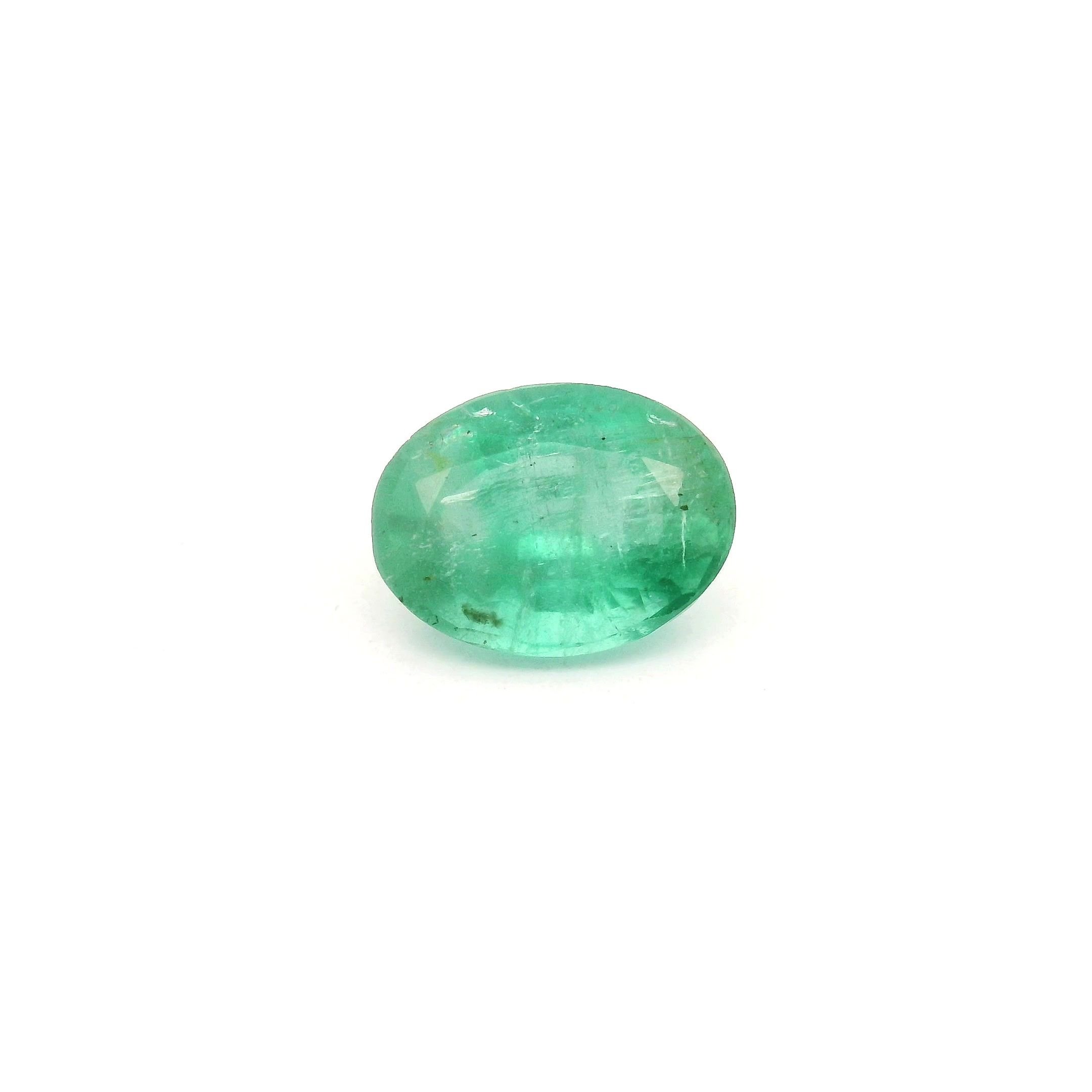 1.23 Carat Green Oval Emerald