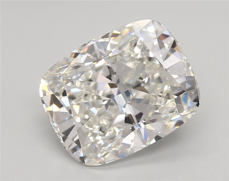 4.44ct F VVS2 Rare Carat Ideal Cut Cushion Lab Grown Diamond