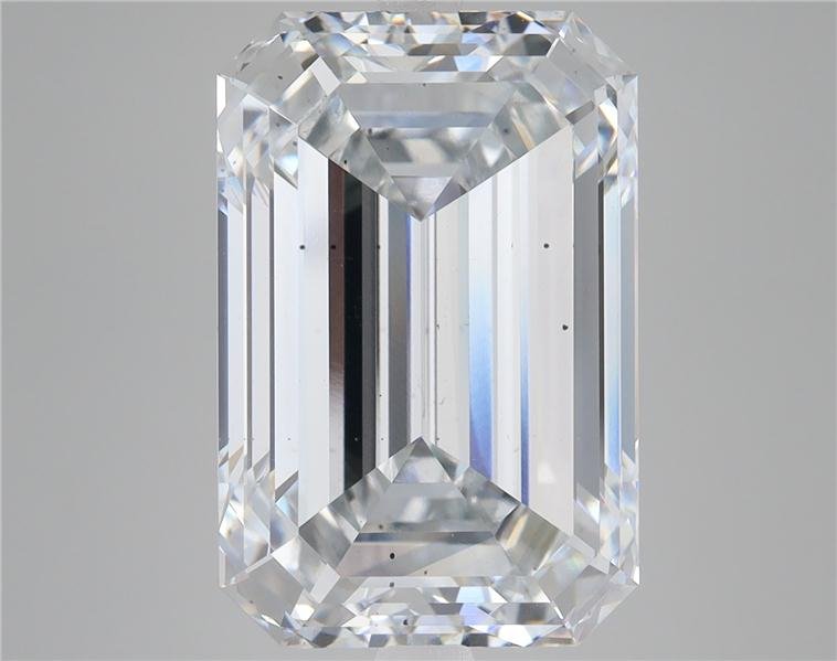 11.89ct G SI1 Rare Carat Ideal Cut Emerald Lab Grown Diamond