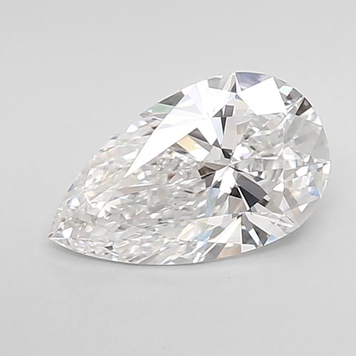 0.53ct D VVS1 Very Good Cut Pear Lab Grown Diamond