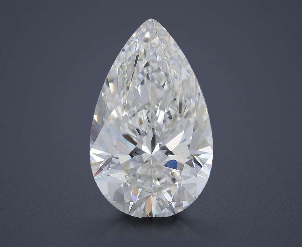 5.86 Carat Pear Lab Diamond