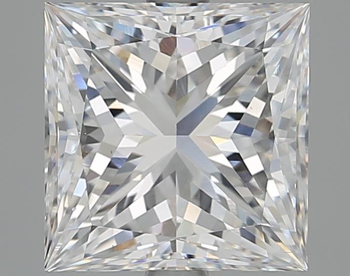 4.01ct D VS2 Rare Carat Ideal Cut Princess Diamond