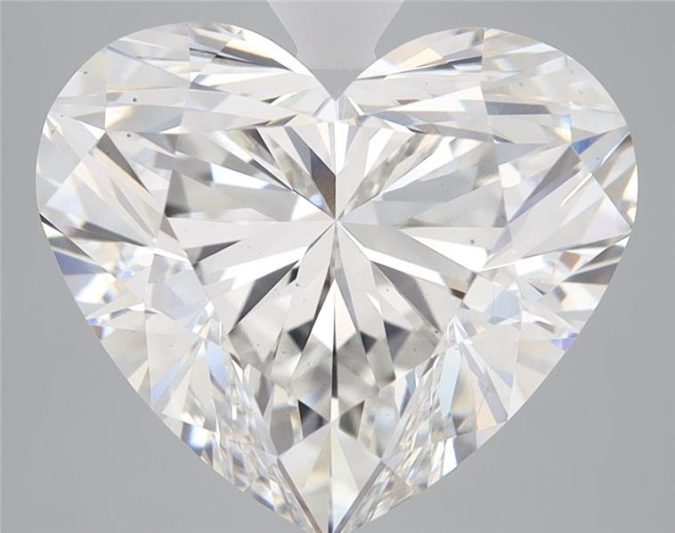 6.17ct F VS1 Rare Carat Ideal Cut Heart Lab Grown Diamond