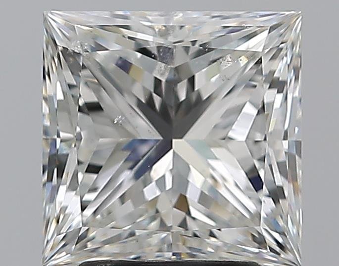 3.00ct H SI2 Rare Carat Ideal Cut Princess Diamond