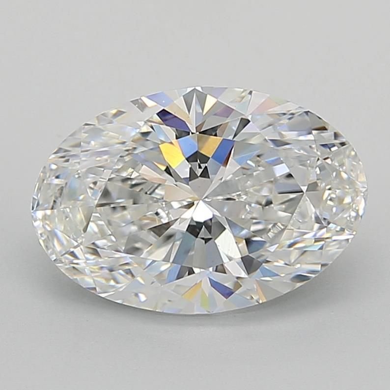 3.70ct E VS1 Rare Carat Ideal Cut Oval Lab Grown Diamond