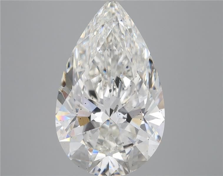 6.24ct G SI1 Rare Carat Ideal Cut Pear Lab Grown Diamond