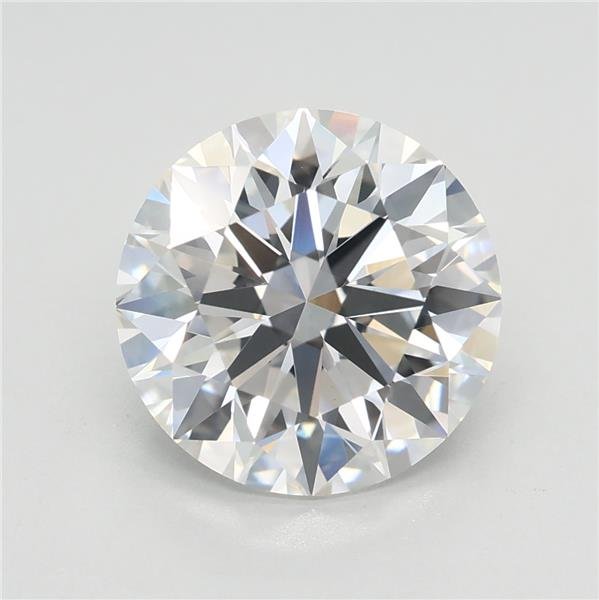 3.08ct E VVS2 Rare Carat Ideal Cut Round Lab Grown Diamond