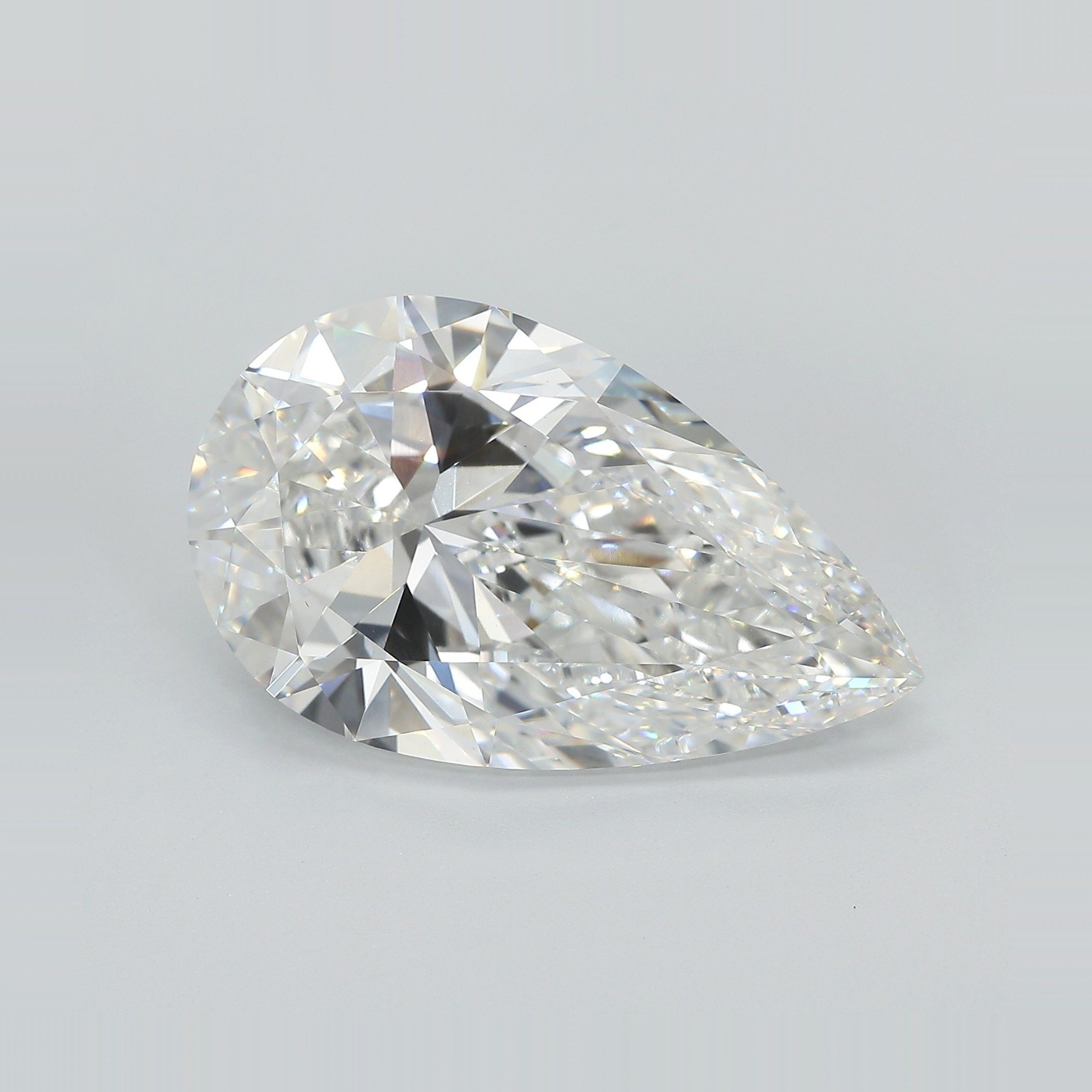 12.10ct F VVS2 Rare Carat Ideal Cut Pear Lab Grown Diamond