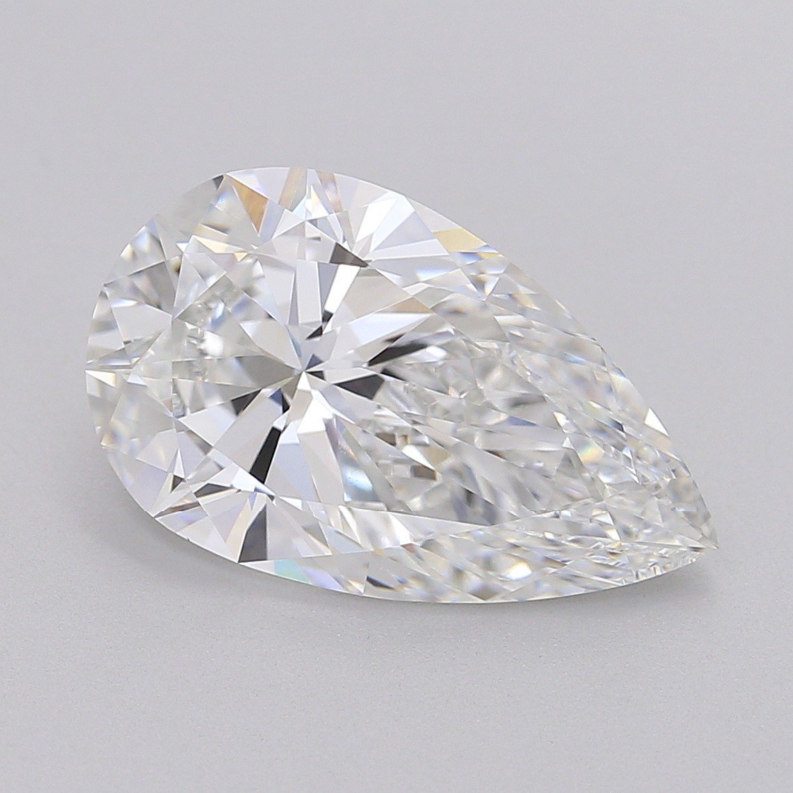 6.04ct E VS1 Rare Carat Ideal Cut Pear Lab Grown Diamond