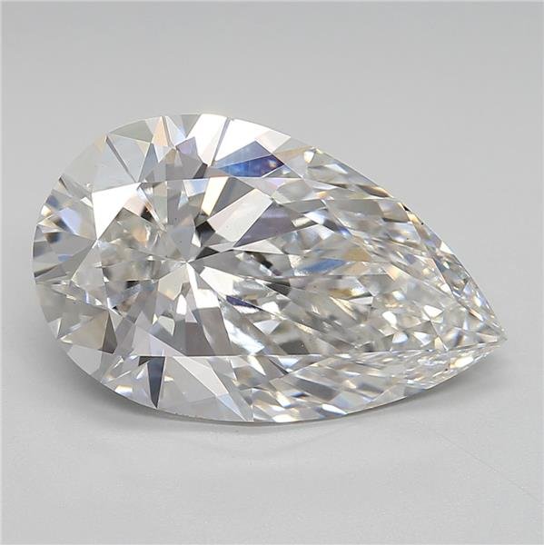 5.29ct G VS1 Rare Carat Ideal Cut Pear Lab Grown Diamond