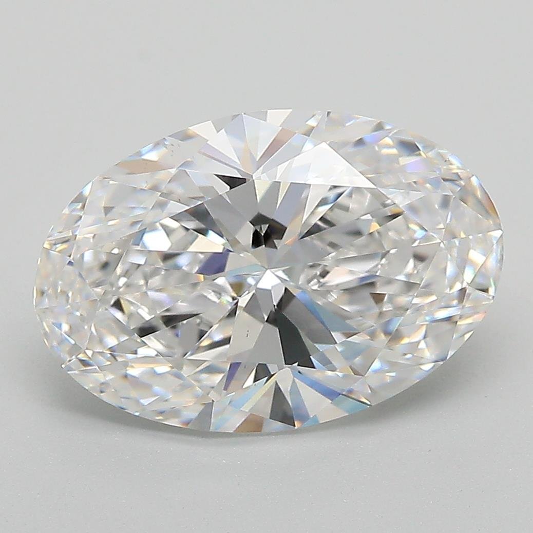 3.71ct E VS1 Rare Carat Ideal Cut Oval Lab Grown Diamond