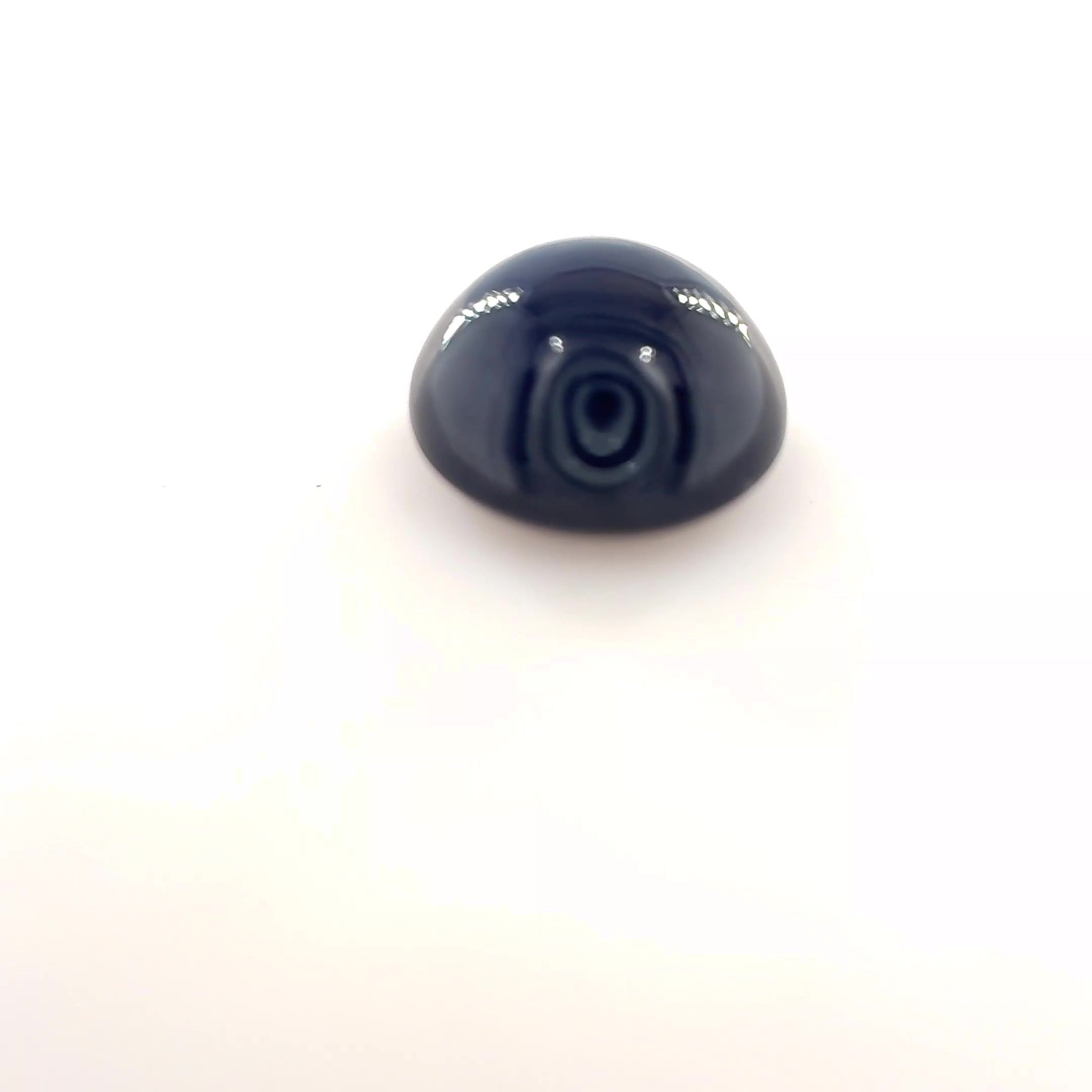 2.10 Carat Deep Blue Round Sapphire