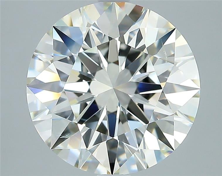 4.01ct K SI1 Rare Carat Ideal Cut Round Diamond