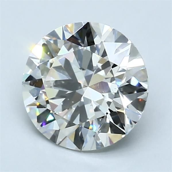 2.01ct H VS2 Rare Carat Ideal Cut Round Diamond