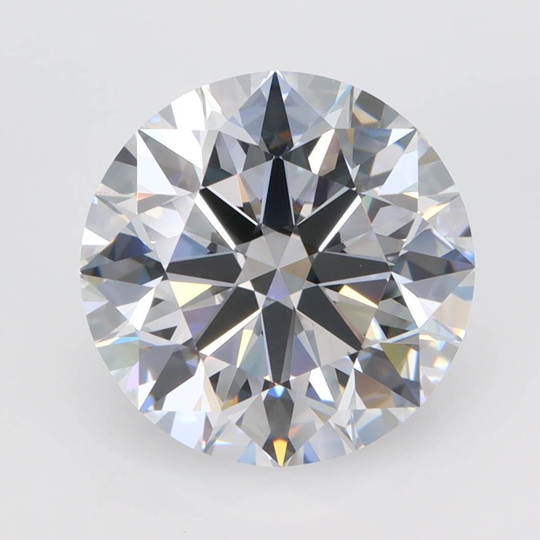 3.84ct D VVS2 Rare Carat Ideal Cut Round Lab Grown Diamond