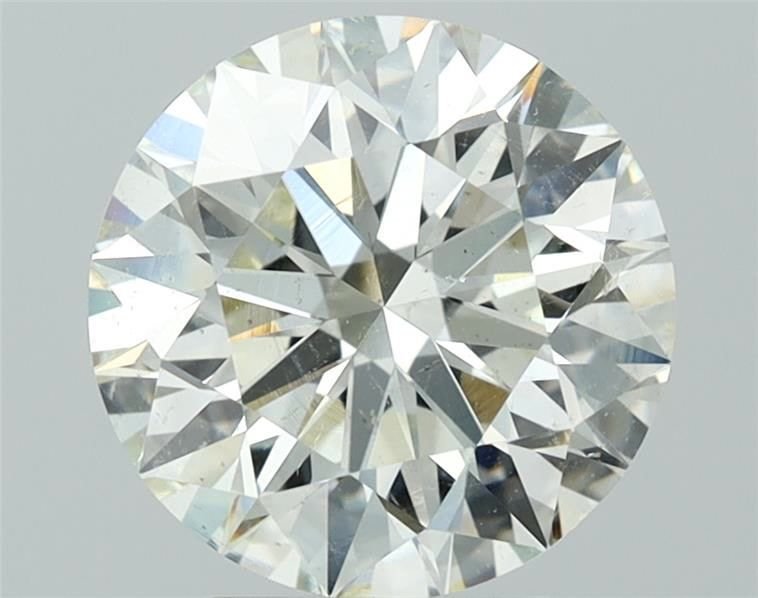 3.41ct K SI2 Rare Carat Ideal Cut Round Diamond