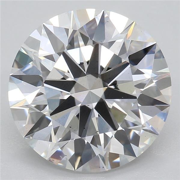 2.74ct F VS2 Rare Carat Ideal Cut Round Lab Grown Diamond