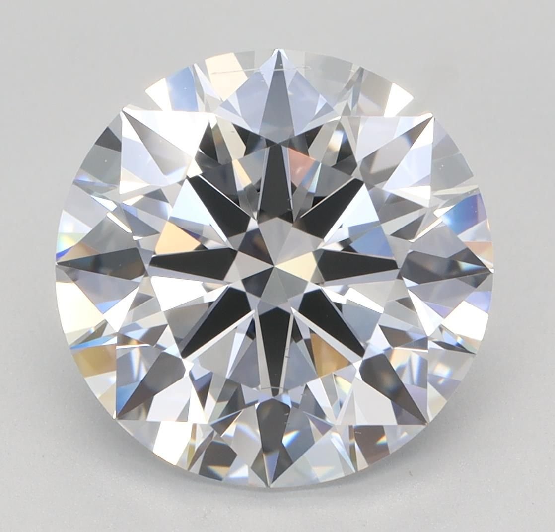 4.02ct F VS2 Rare Carat Ideal Cut Round Lab Grown Diamond