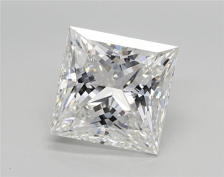 3.73ct F VS1 Rare Carat Ideal Cut Princess Lab Grown Diamond