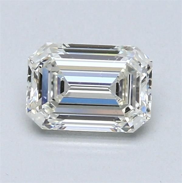 0.92ct J VVS2 Rare Carat Ideal Cut Emerald Diamond