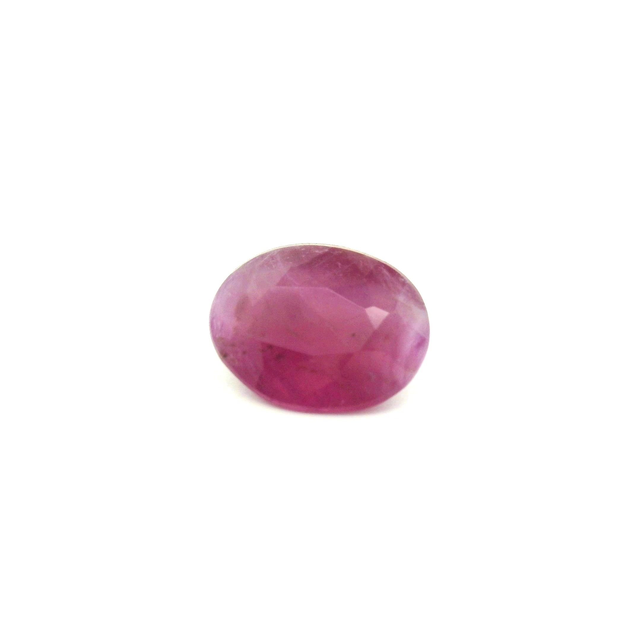 1.62 Carat Red Oval Ruby