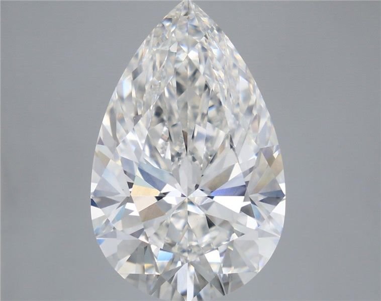 10.04ct F VVS2 Rare Carat Ideal Cut Pear Lab Grown Diamond
