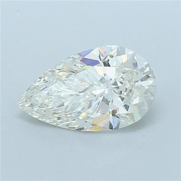 3.05ct H VS1 Rare Carat Ideal Cut Pear Lab Grown Diamond
