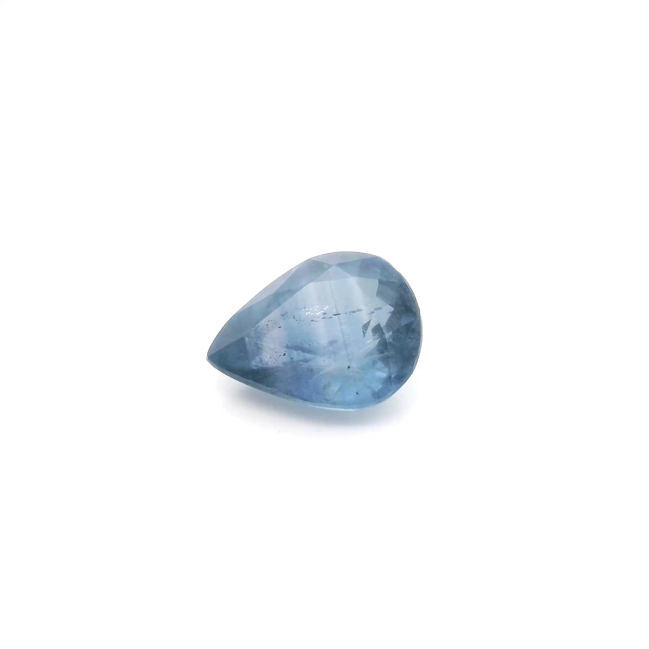 1.99 Carat Light Blue Pear Sapphire