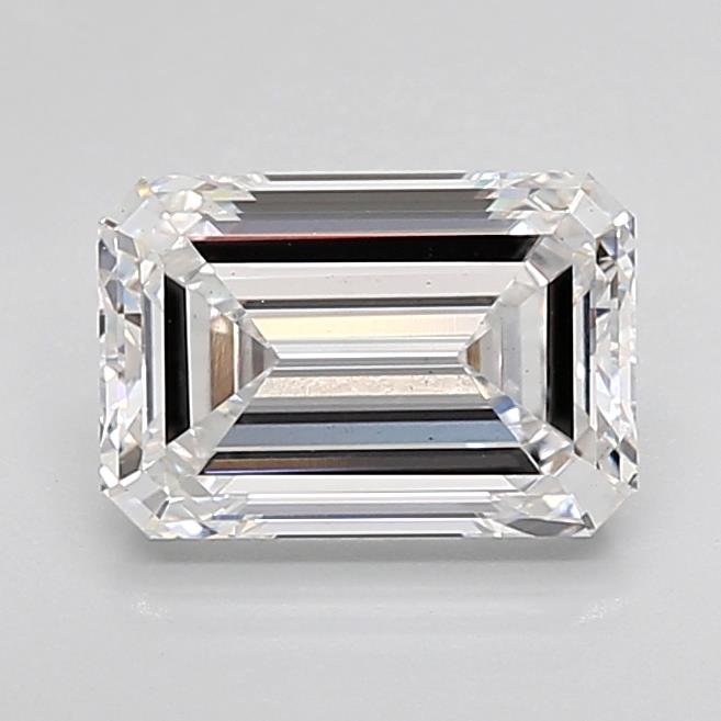 2.77ct E VS2 Excellent Cut Emerald Lab Grown Diamond