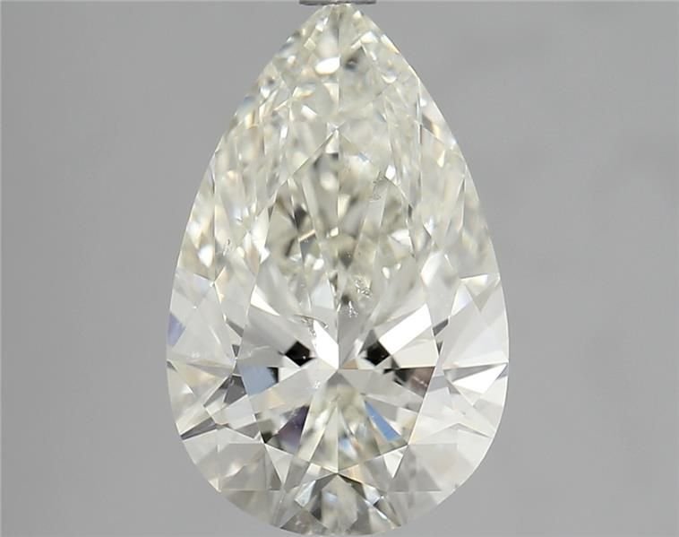 3.01ct K SI2 Rare Carat Ideal Cut Pear Diamond