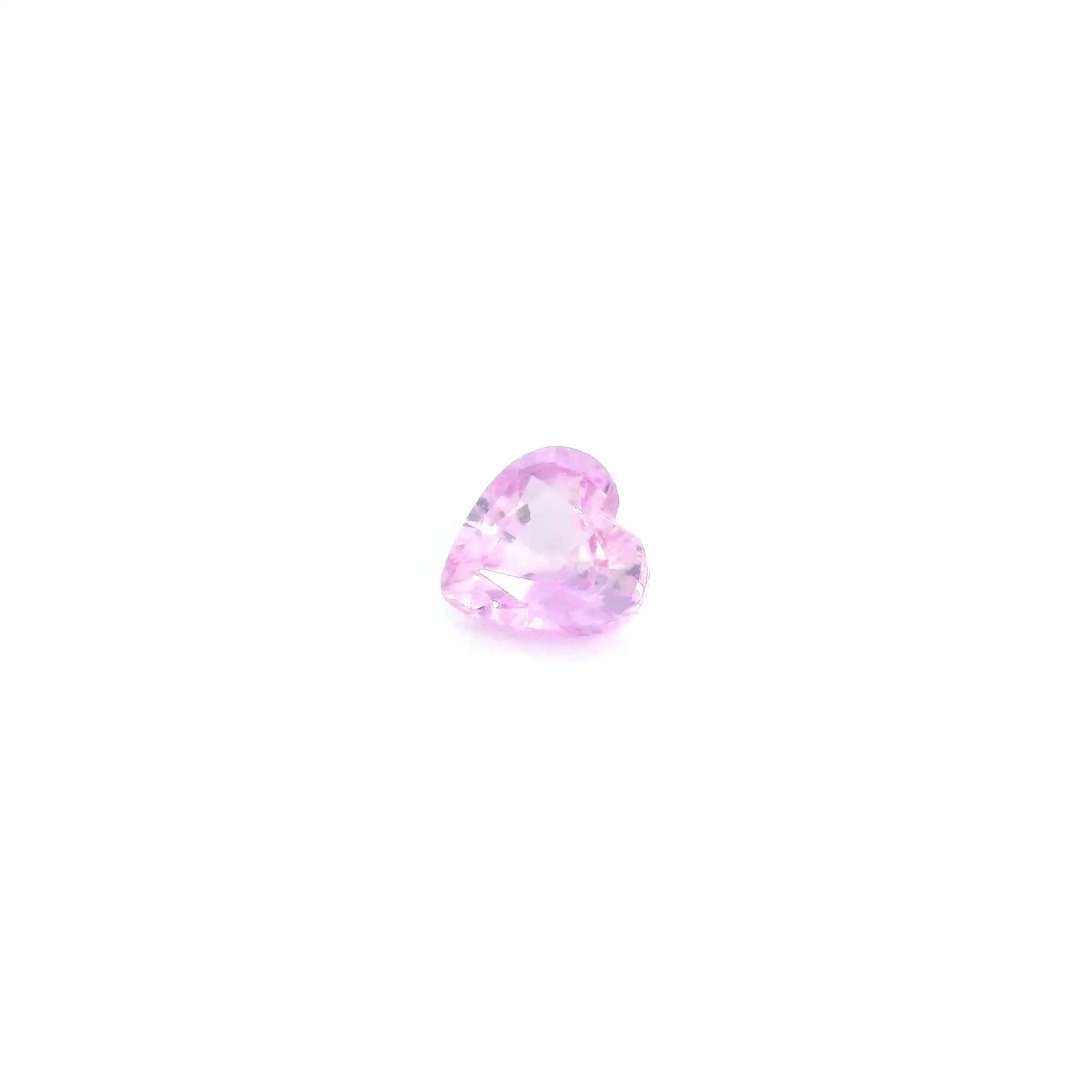 0.42 Carat Pink Heart Sapphire