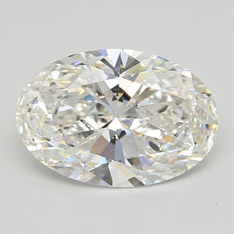 4.08ct F VVS2 Rare Carat Ideal Cut Oval Lab Grown Diamond