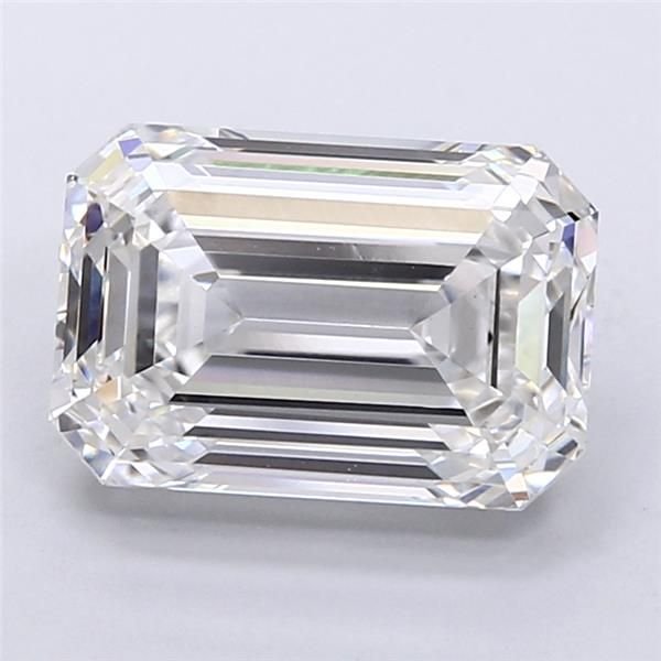 3.52ct F VS1 Excellent Cut Emerald Lab Grown Diamond