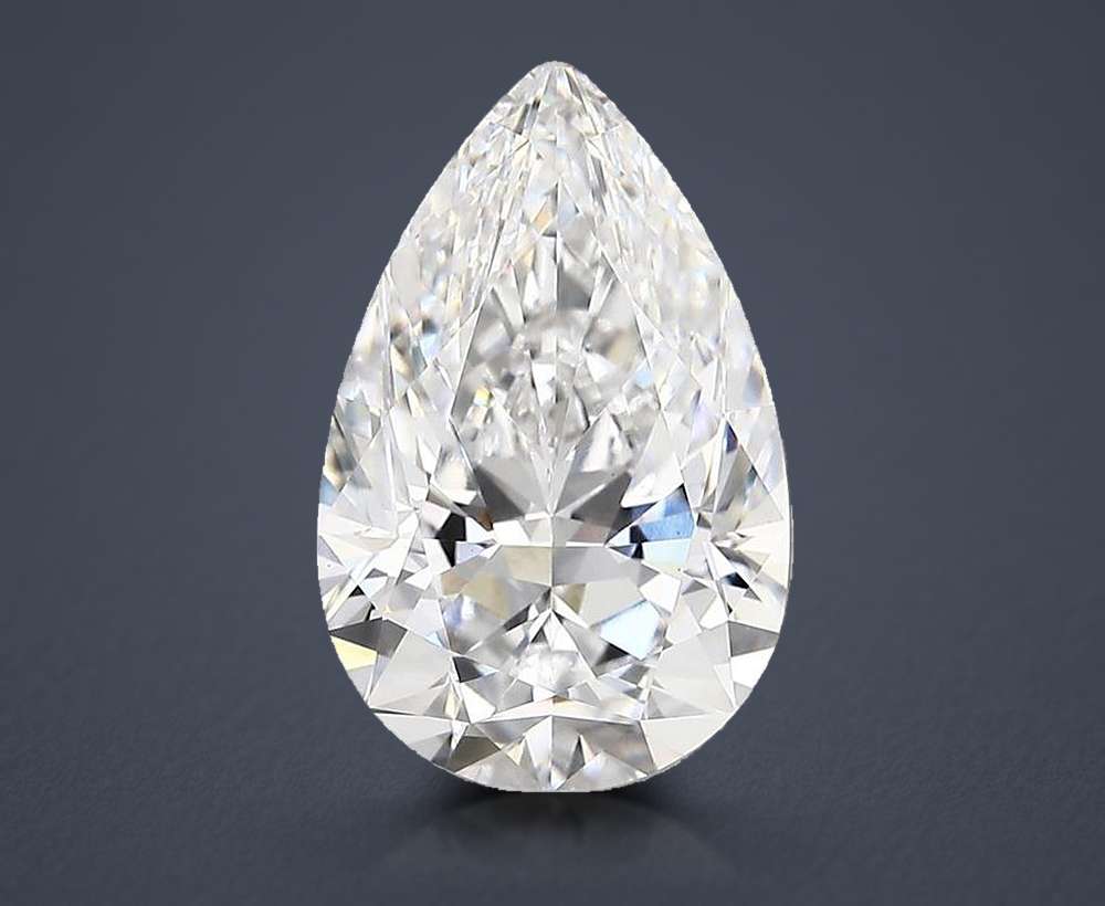 3.72 Carat Pear Lab Diamond