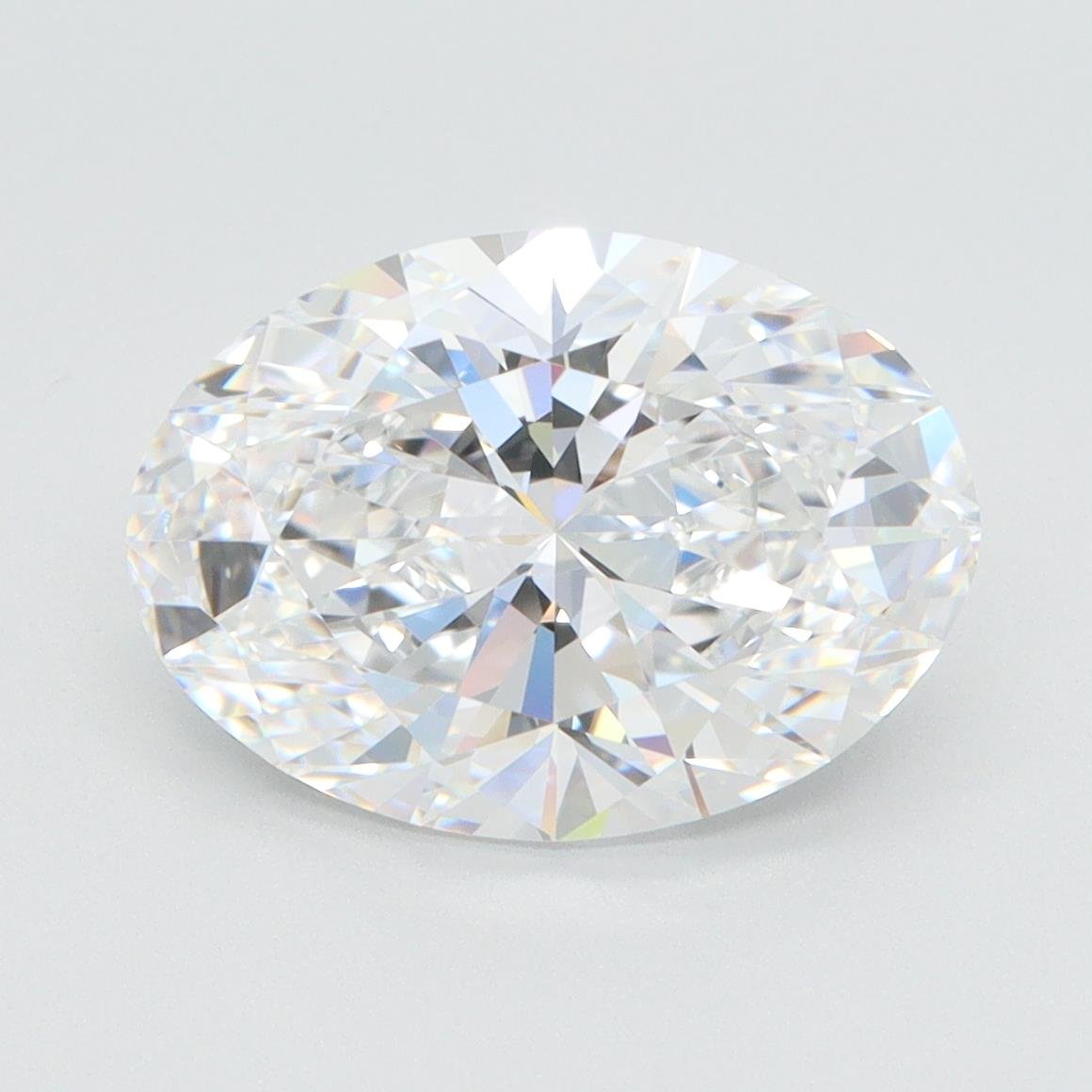3.74ct E VVS2 Rare Carat Ideal Cut Oval Lab Grown Diamond