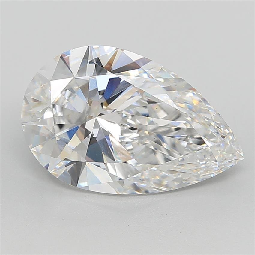 6.01ct E VS1 Rare Carat Ideal Cut Pear Lab Grown Diamond