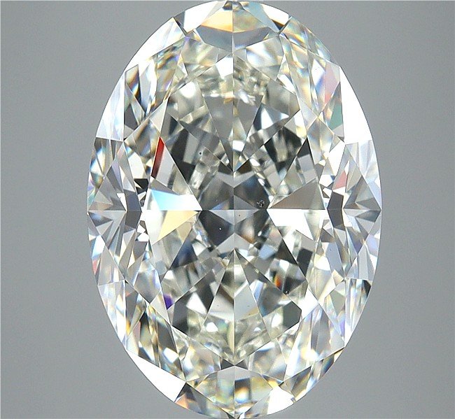 6.01ct J VS2 Rare Carat Ideal Cut Oval Diamond
