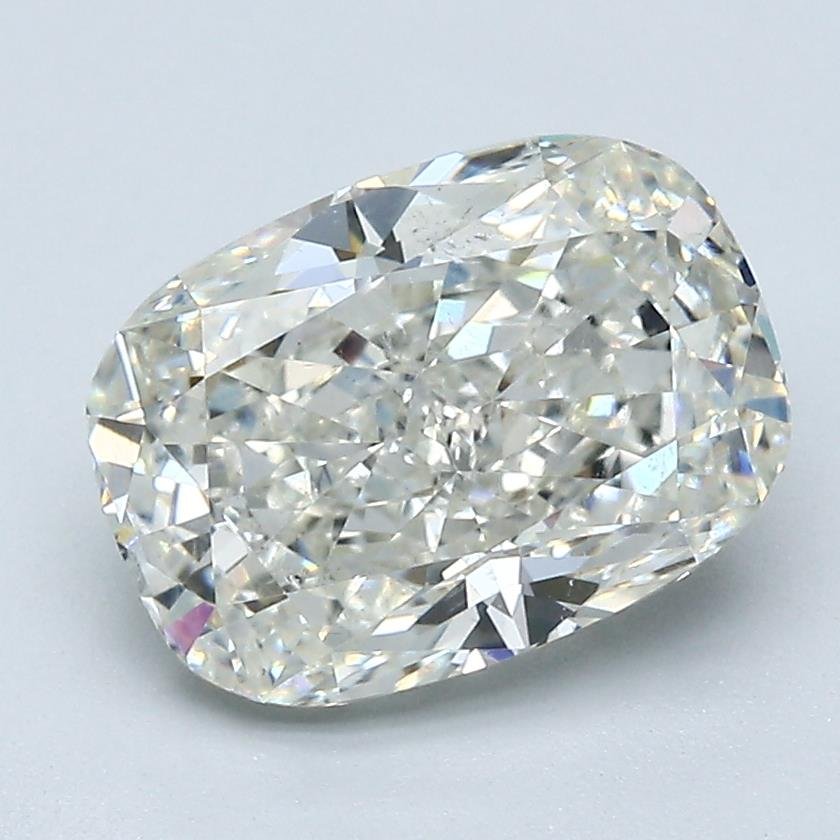 2.74ct J SI2 Rare Carat Ideal Cut Cushion Diamond