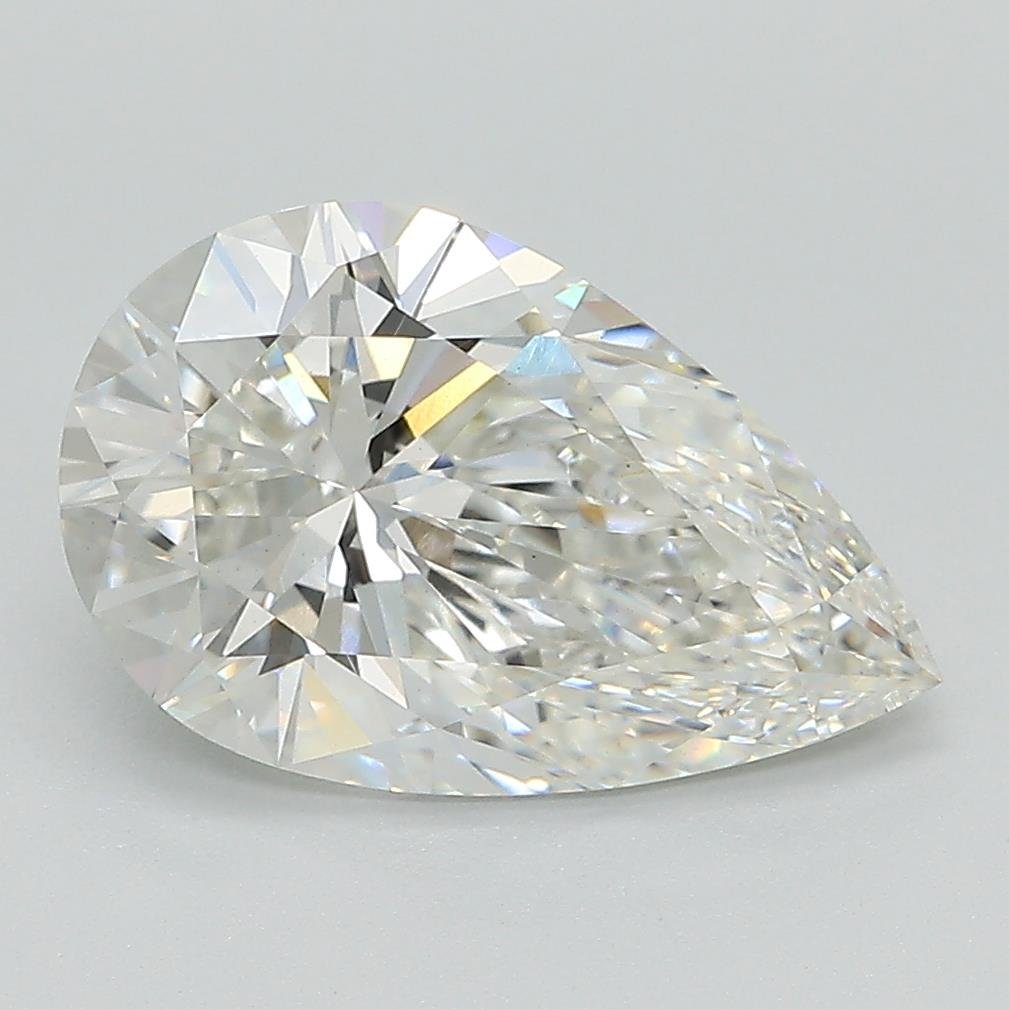 3.10ct G VS1 Rare Carat Ideal Cut Pear Lab Grown Diamond