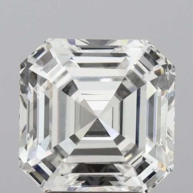 3.88ct F VVS2 Rare Carat Ideal Cut Asscher Lab Grown Diamond