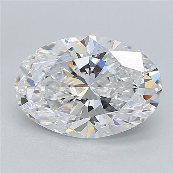 2.01ct D VS2 Rare Carat Ideal Cut Oval Lab Grown Diamond