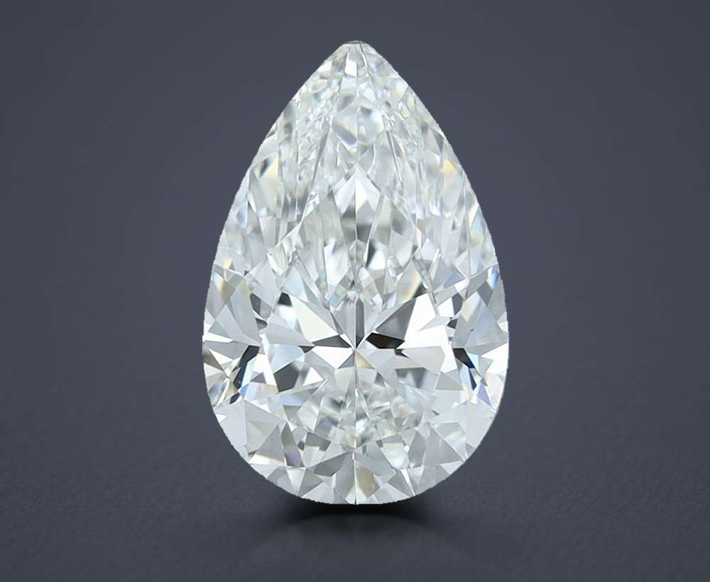 1.69 Carat Pear Natural Diamond