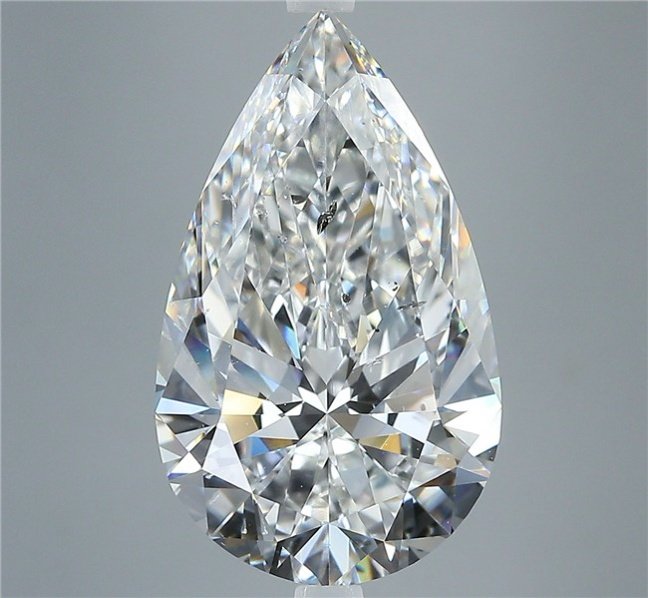 6.03ct E SI2 Excellent Cut Pear Diamond