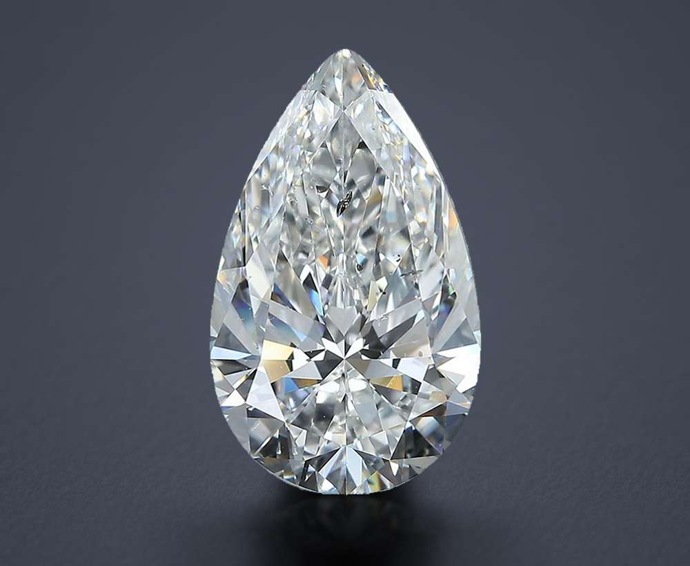 6.03 Carat Pear Natural Diamond