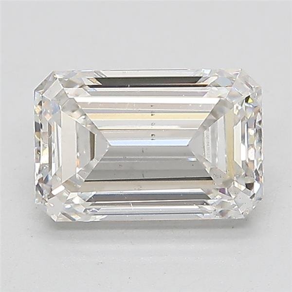 1.66ct F VS2 Rare Carat Ideal Cut Emerald Lab Grown Diamond
