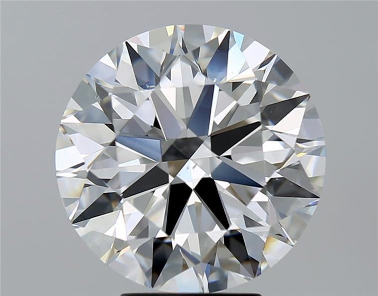 5.68ct F VS2 Rare Carat Ideal Cut Round Diamond