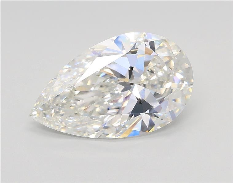 3.01ct F VS1 Rare Carat Ideal Cut Pear Lab Grown Diamond